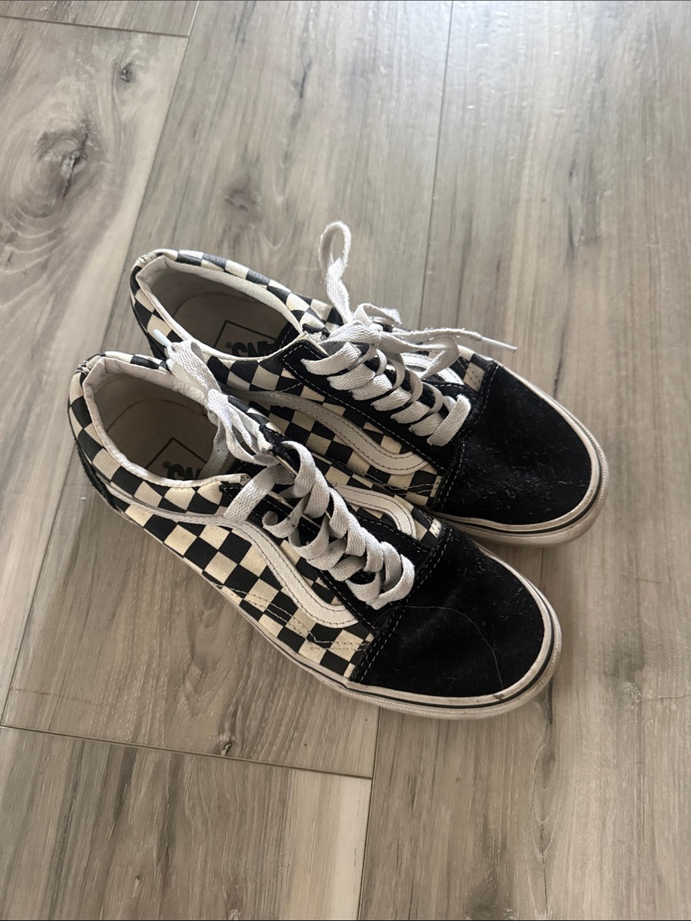 Vans Black and White Checkerboard Old Skool Sneakers